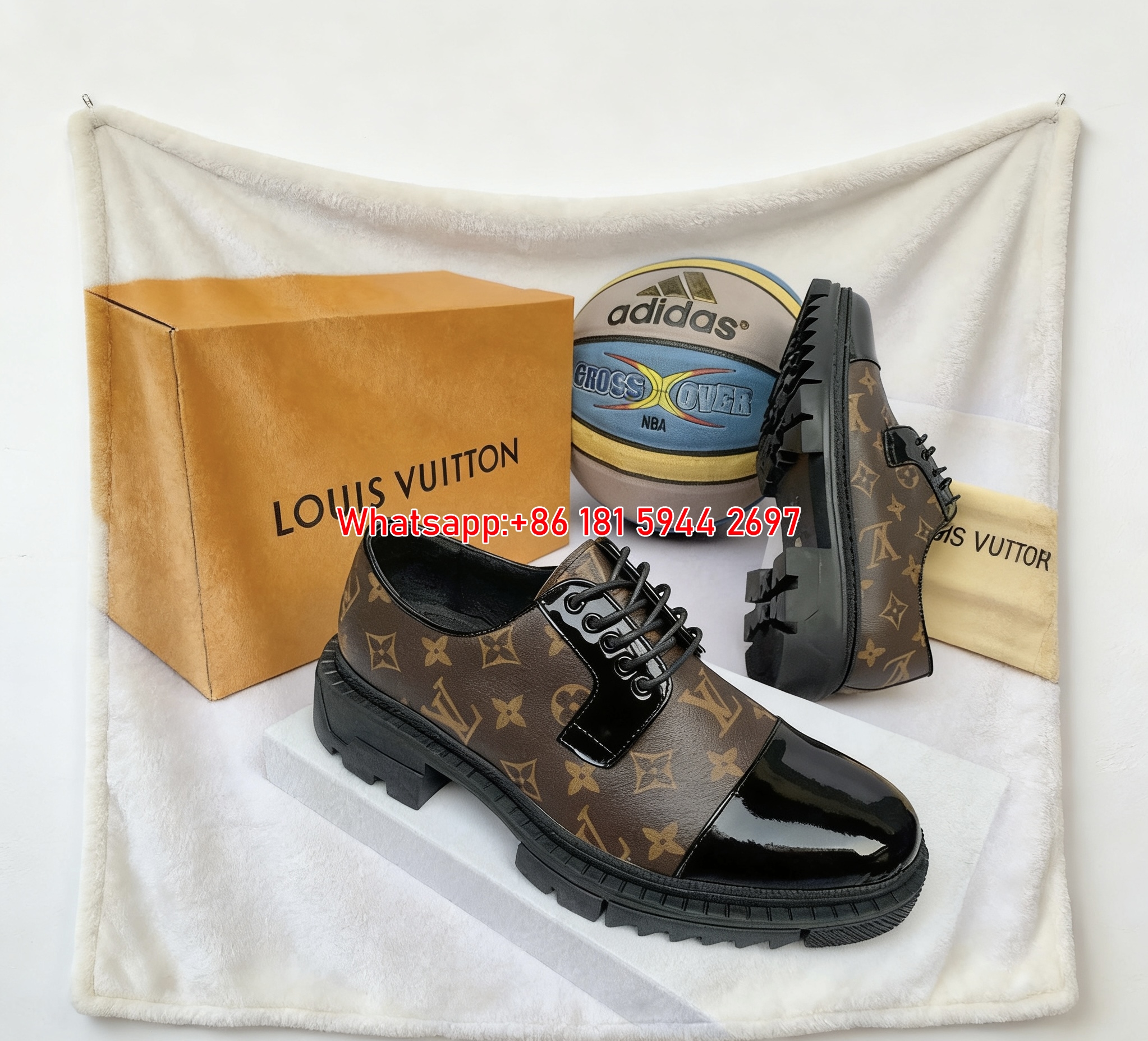 High-End LV Footwear Print Throw Blanket 243